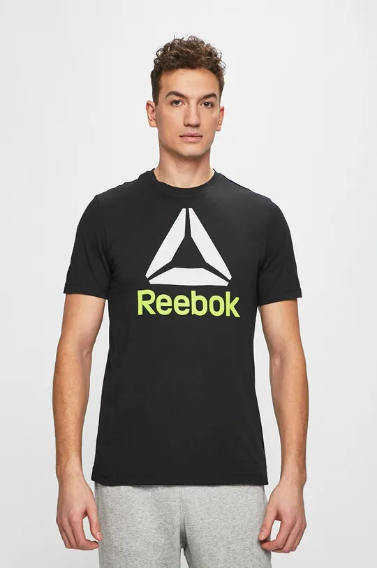 čierna Reebok - Pánske tričko DU4691 Pánsky