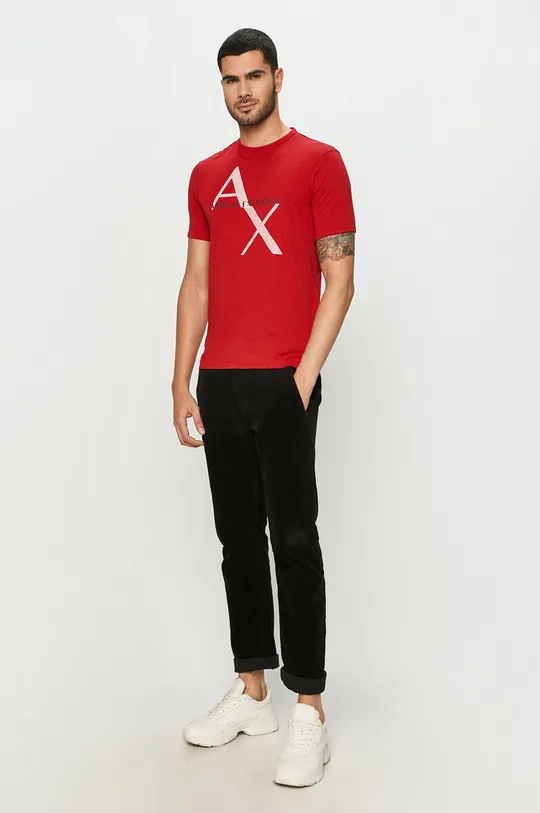 Armani Exchange – T-shirt czerwony