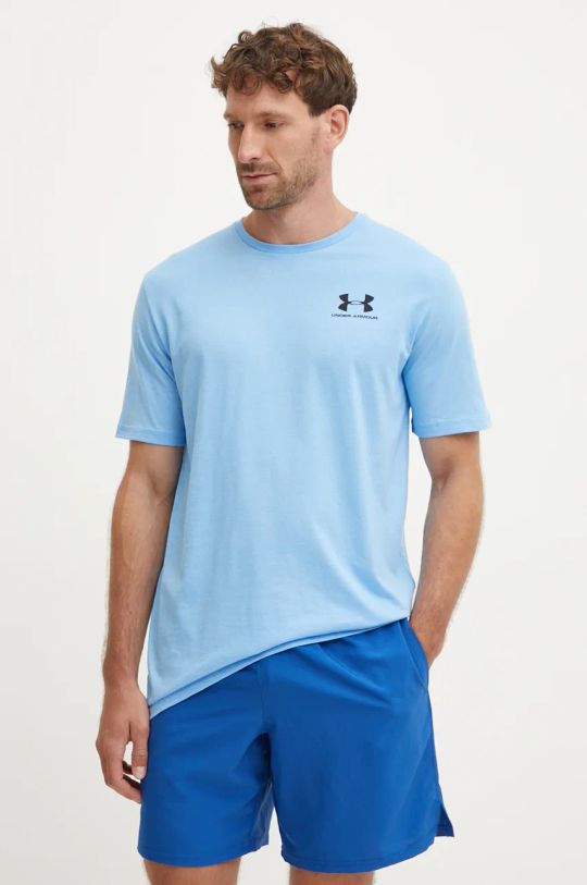 Kratka majica Under Armour SPORTSTYLE LEFT CHEST modra 1326799.