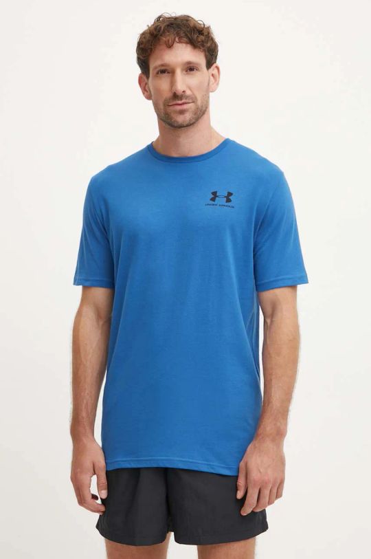 Under Armour t-shirt SPORTSTYLE LEFT CHEST granatowy 1326799.