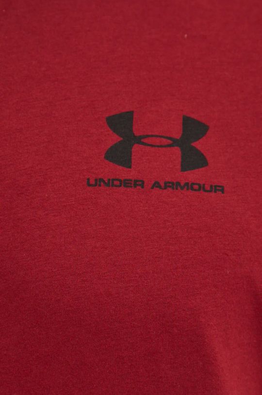 Majica kratkih rukava Under Armour SPORTSTYLE LEFT CHEST 1326799. bordo