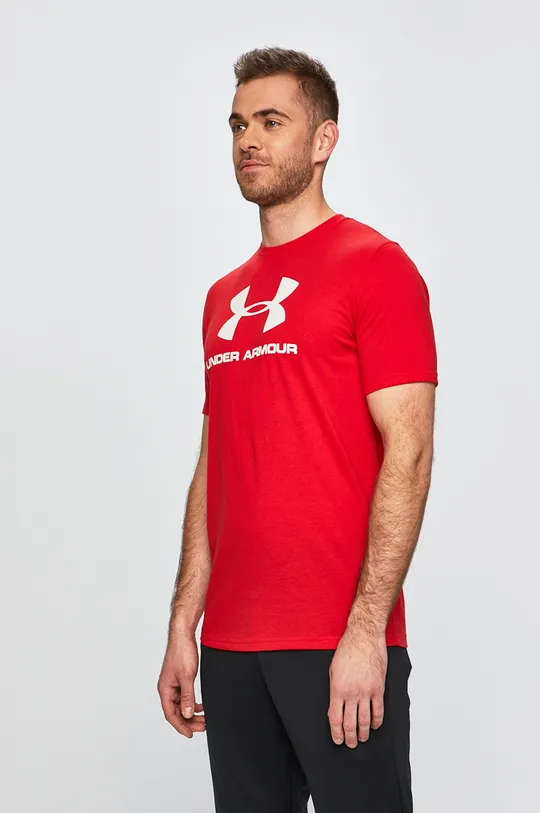 červená Tričko Under Armour Pánsky