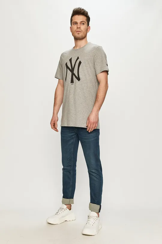 New Era - Pánske tričko sivá