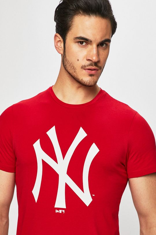 czerwony New Era - T-shirt Męski