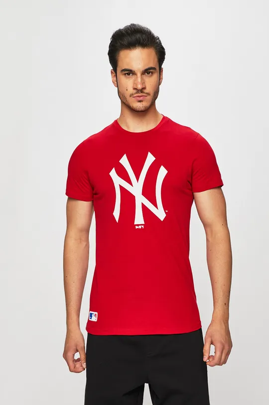 červená New Era - Pánske tričko