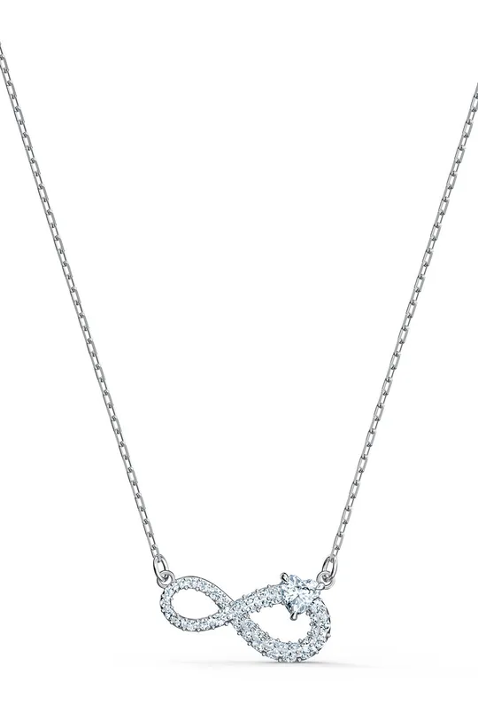 Swarovski ogrlica Infinity  Kovina, Kristal Swarovski