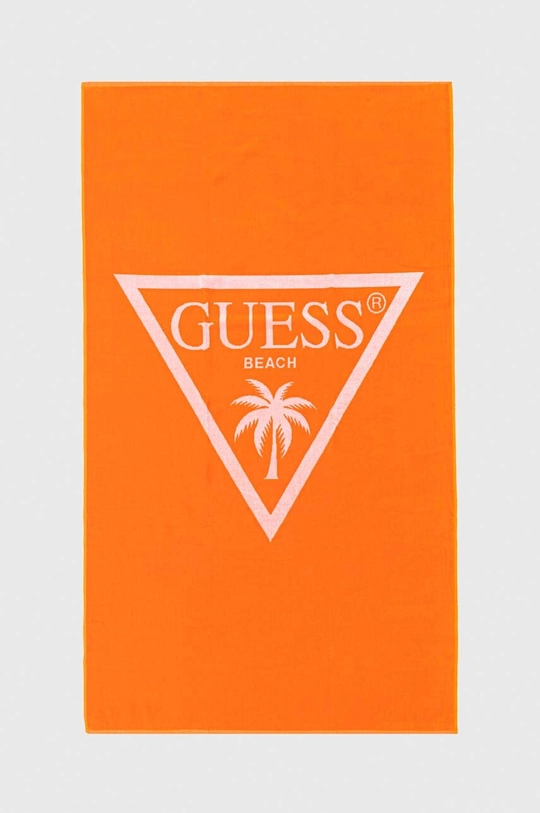 oranžna Guess Jeans brisača za plažo Moški