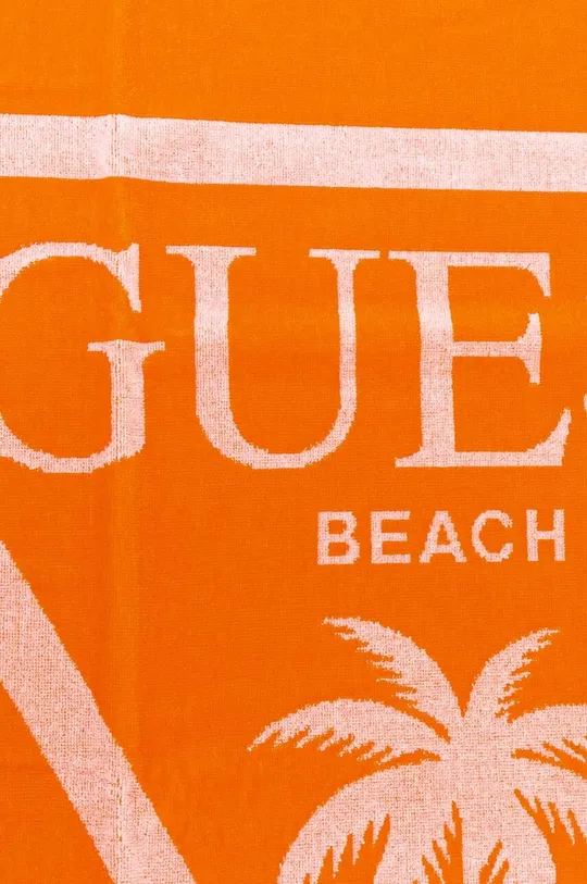 Guess Jeans πετσέτα παραλίας πορτοκαλί
