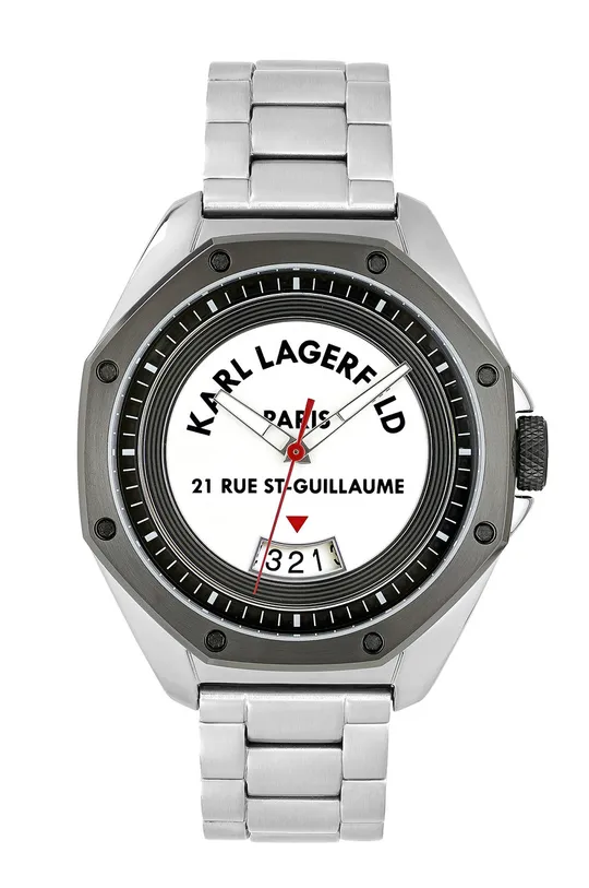 ezüst Karl Lagerfeld - Óra 5552764 Férfi
