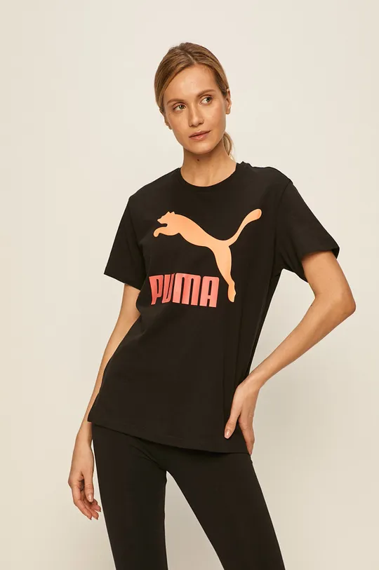 czarny Puma - T-shirt 595514 Damski