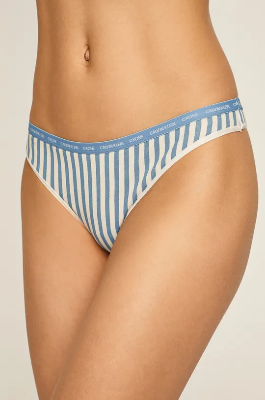 modrá Calvin Klein Underwear - Tangá CK One (2 pak) Dámsky