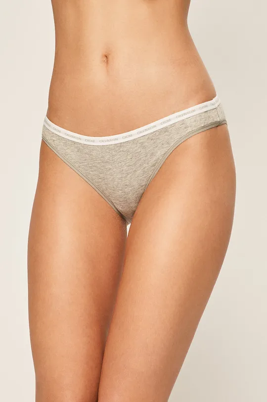 szary Calvin Klein Underwear - Figi CK One (2 pack) Damski