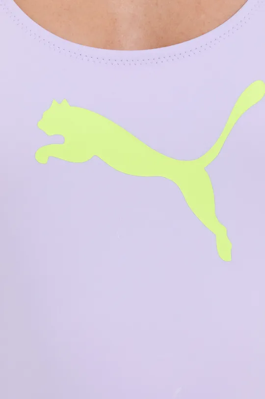fioletowy Puma jednoczęściowy strój kąpielowy