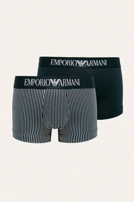 tmavomodrá Emporio Armani - Boxerky (2 pak) Pánsky