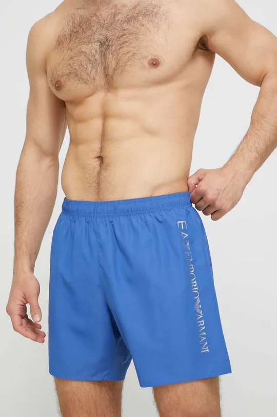 Kratke hlače za kupanje EA7 Emporio Armani plava