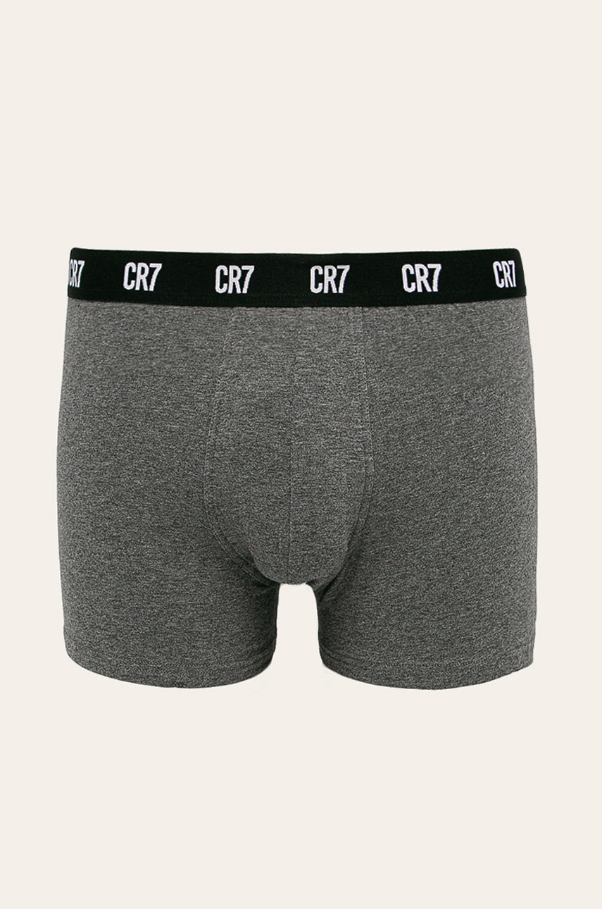 CR7 Underwear Pack Da 5 Boxer Uomo - Cotone Biologico, Vita Morbida, Traspiranti - Colore Nero/Oro