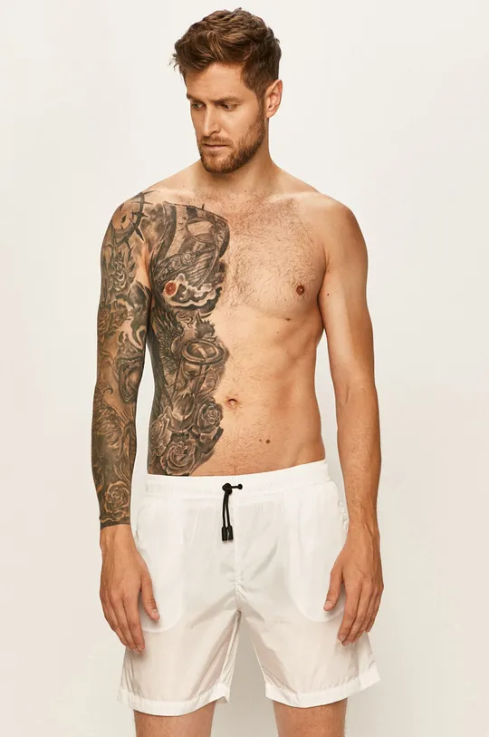 Roberto Cavalli Sport - kratke hlače za kupanje bijela
