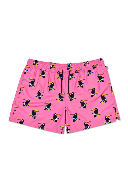 ružová Happy Socks - Plavkové šortky Toucan Pánsky