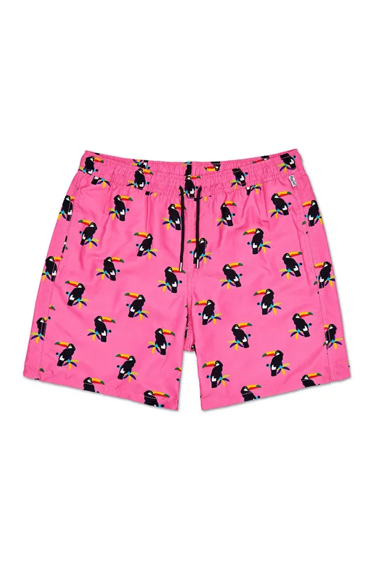 różowy Happy Socks - Szorty kąpielowe Toucan Męski