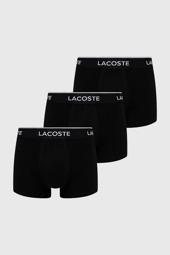 μαύρο Μποξεράκια Lacoste 3-pack Ανδρικά