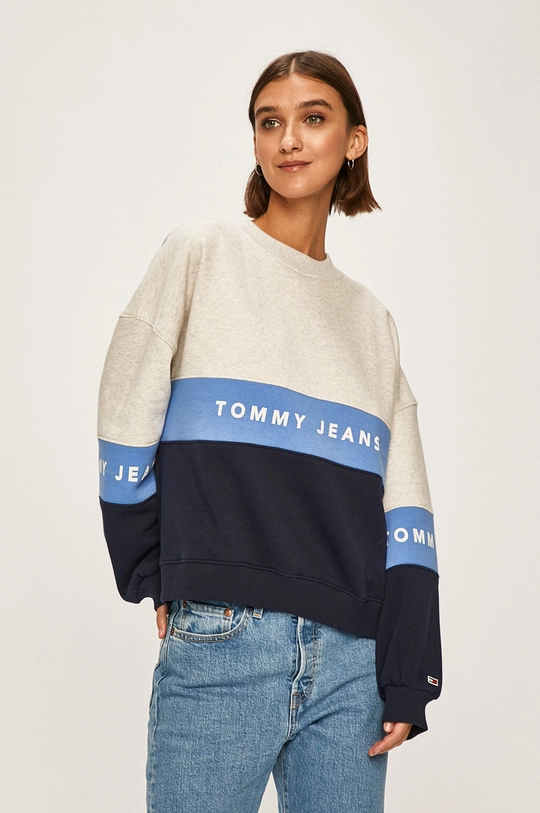 modrá Tommy Jeans - Mikina Dámsky