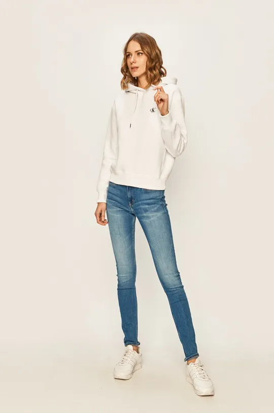 Calvin Klein Jeans - Bluza J20J213178 biały