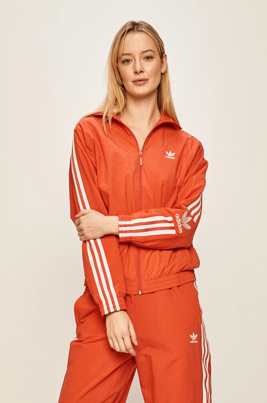 czerwony adidas Originals - Kurtka FM2615