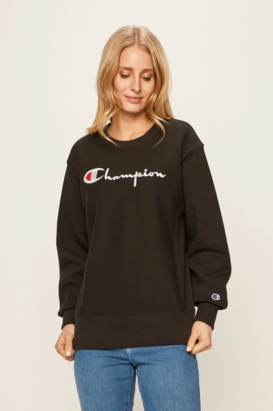 black Champion cotton sweatshirt Women’s