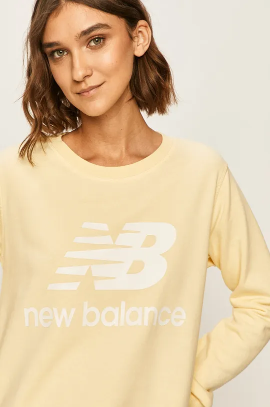 žltá New Balance - Mikina WT91585SUG