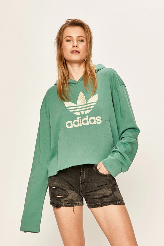 tyrkysová adidas Originals - Mikina FM2649 Dámsky