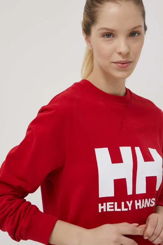 red Helly Hansen sweatshirt