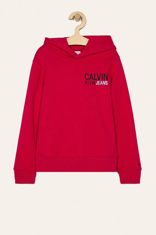 różowy Calvin Klein Jeans - Bluza dziecięca 104-176 cm IG0IG00435 Dziewczęcy