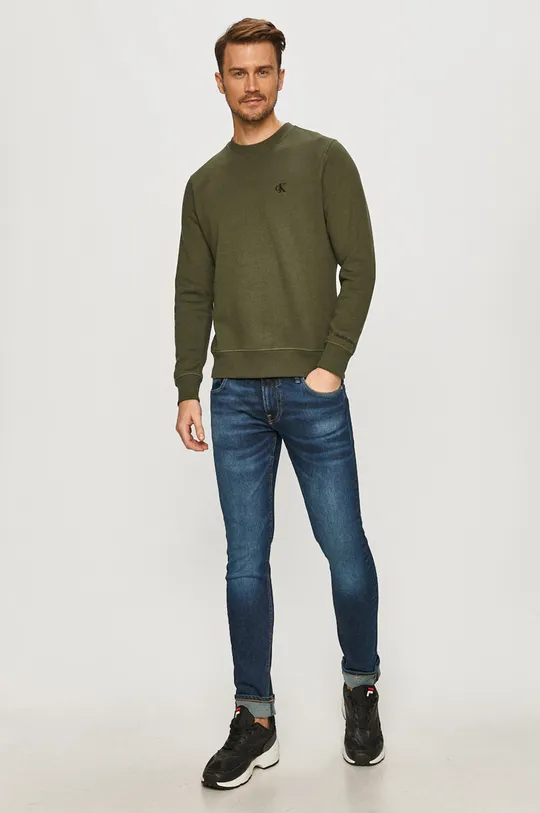 Calvin Klein Jeans - Felső J30J314536 zöld