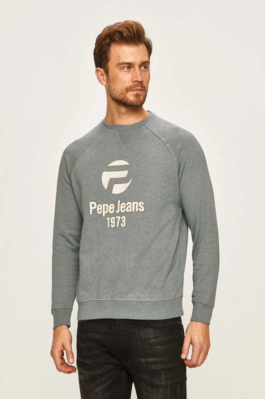 Pepe Jeans - Bluza Adrian imprimeu gri PM581713