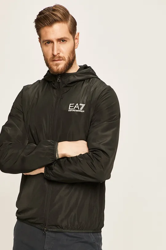 črna EA7 Emporio Armani jakna Moški
