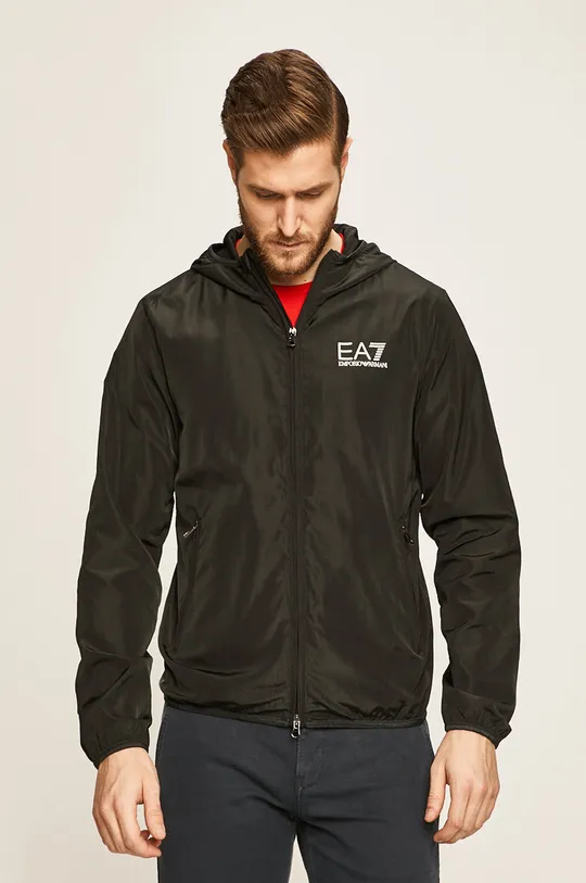 fekete EA7 Emporio Armani - Rövid kabát