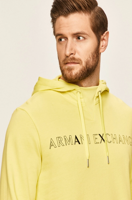 żółty Armani Exchange - Bluza 3HZMGQ.ZJ5CZ