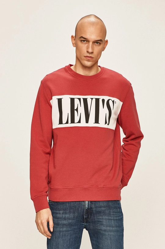 różowy Levi's - Bluza Męski