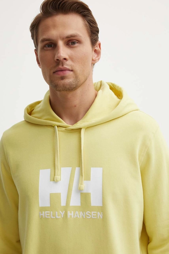 жълт Памучен суичър Helly Hansen HH LOGO HOODIE