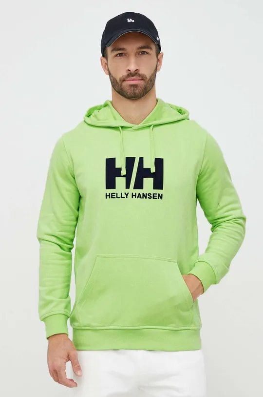 verde Helly Hansen felpa in cotone  HH LOGO HOODIE Uomo
