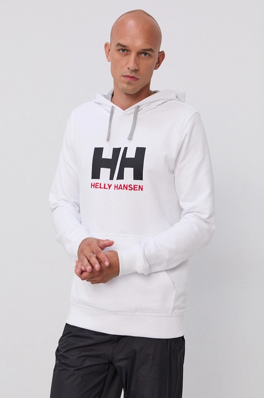 bijela Helly Hansen - Majica HH LOGO HOODIE Muški