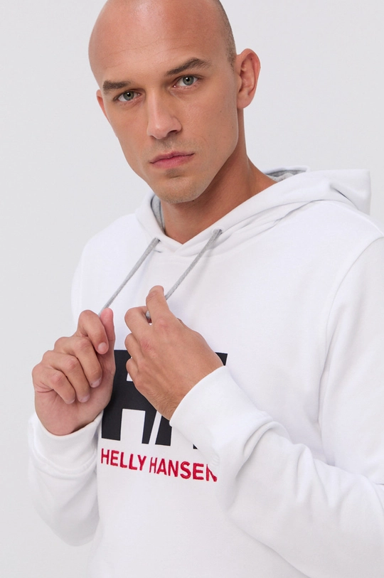 бял Helly Hansen - Суичър HH LOGO HOODIE