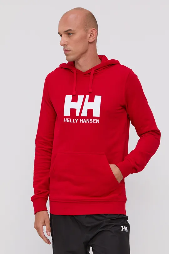 Helly Hansen - Суичър HH LOGO HOODIE червен