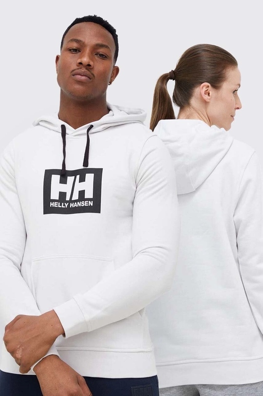 γκρί Βαμβακερή μπλούζα Helly Hansen Unisex