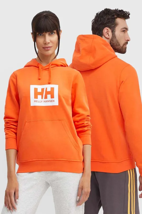 oranžna Bombažen pulover Helly Hansen Unisex