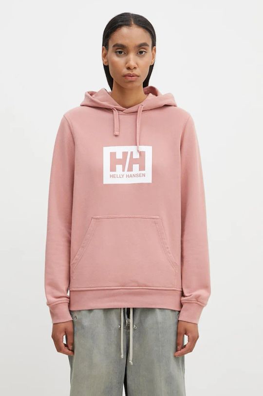 Helly Hansen felpa in cotone sovrastampa rosa 53289