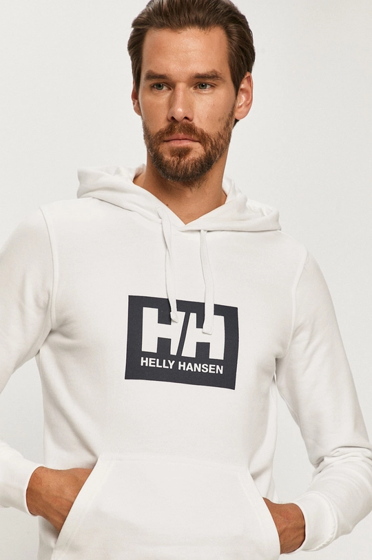 biela Bavlnená mikina Helly Hansen