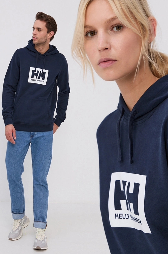 тёмно-синий Хлопковая кофта Helly Hansen Unisex