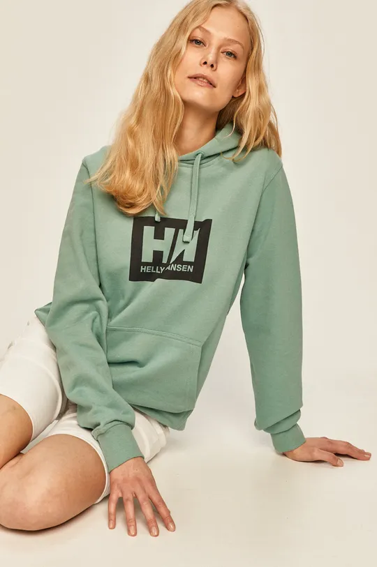 Helly Hansen cotton sweatshirt turquoise
