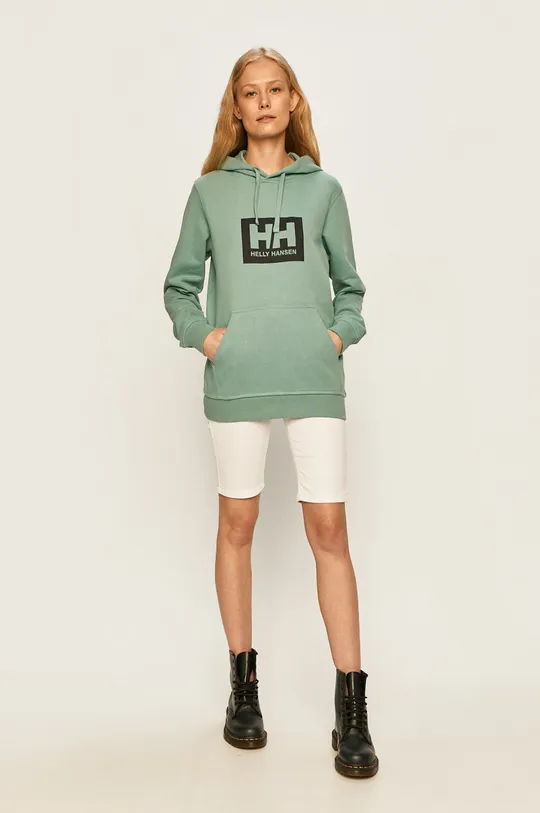 turquoise Helly Hansen cotton sweatshirt